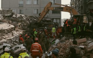 Rescuers work tirelessly amidst rubble in Antakya, Hatay, Türkiye, after an earthquake.